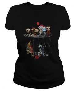 Chibi Horror Movies Characters Reflection Halloween  Classic Ladies