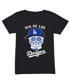 Dia De Los Dodger halloween sugar skull  Classic Women's T-shirt