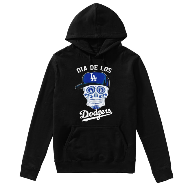 Dia De Los Dodger halloween sugar skull Unisex Hoodie