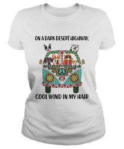 Dogs and Hippie girl On a dark desert highway cool wind in my hair  Classic Ladies