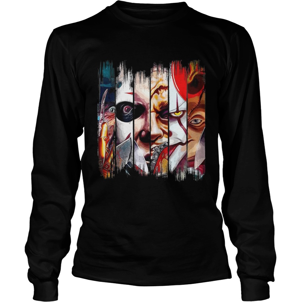 Freddy Krueger Jigsaw Michael Myers Leatherface Pennywise Chucky LongSleeve