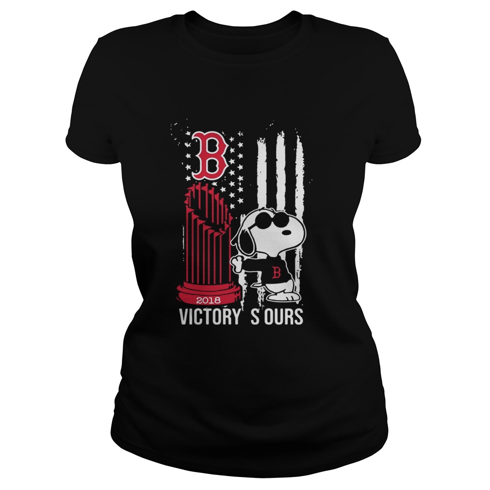 Get Now Victory Is Ours 2018 Snoopy Boston Red Sox Classic Ladies