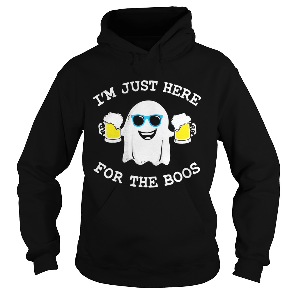 Ghost Im just here for the boos beer Halloween Hoodie