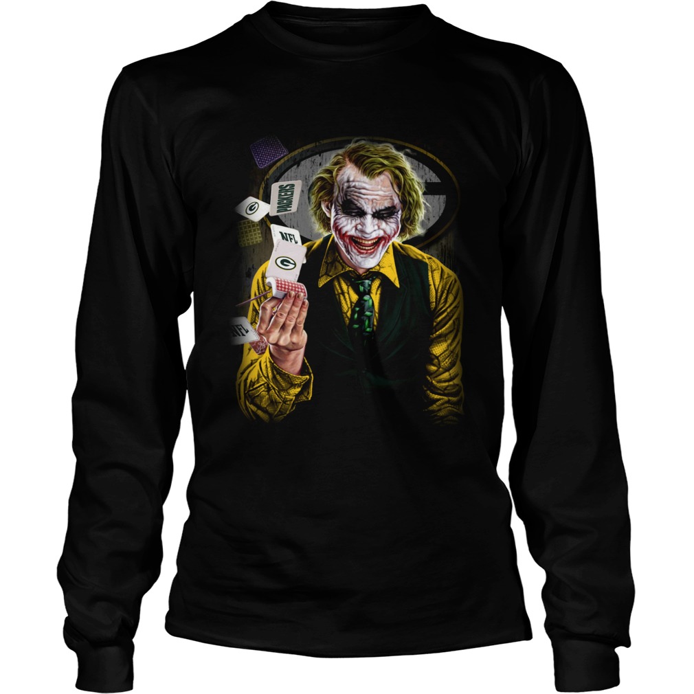Green Bay Packers Joker Poker Shirt LongSleeve