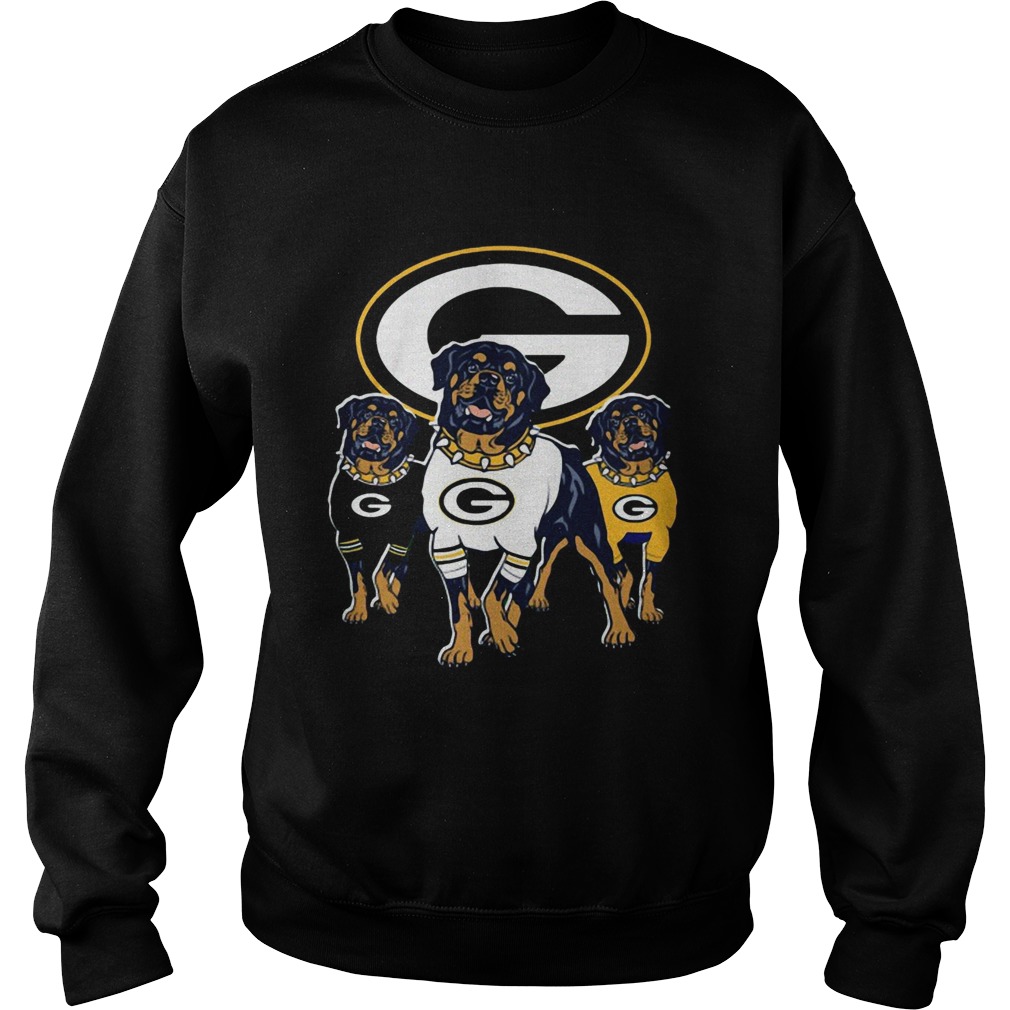 Green Bay Packers Rottweiler dog Sweatshirt