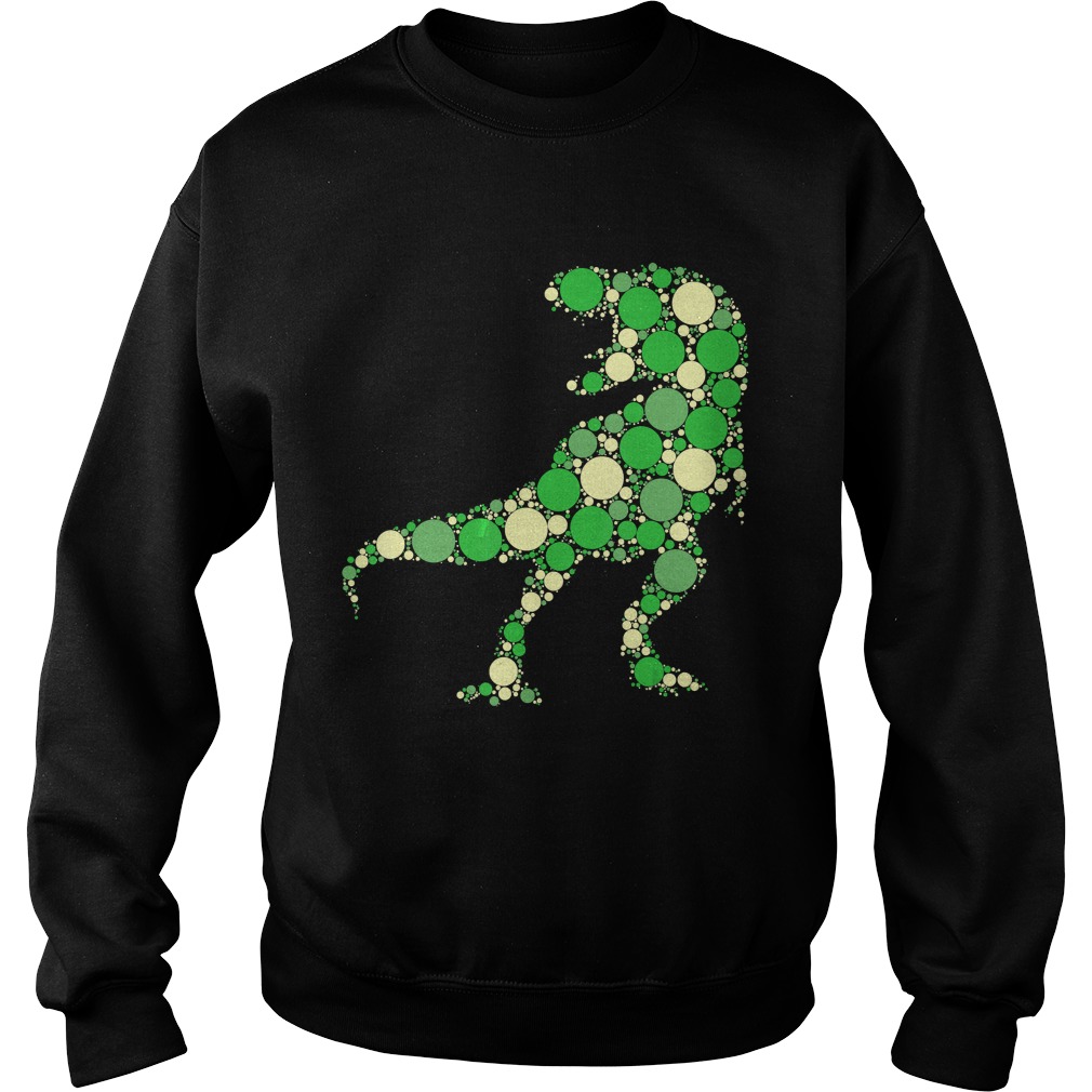 Green Polka Dot T Rex Dinosaur International Dot Day TShirt Sweatshirt