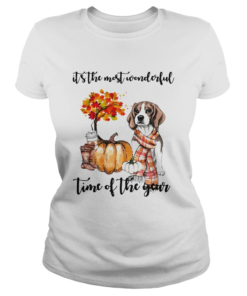 Halloween Beagle Its The Most Wonderful Time Of The Year Shirt Classic Ladies