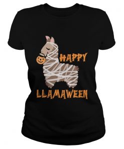 Happy Llamaween TShirt Classic Ladies