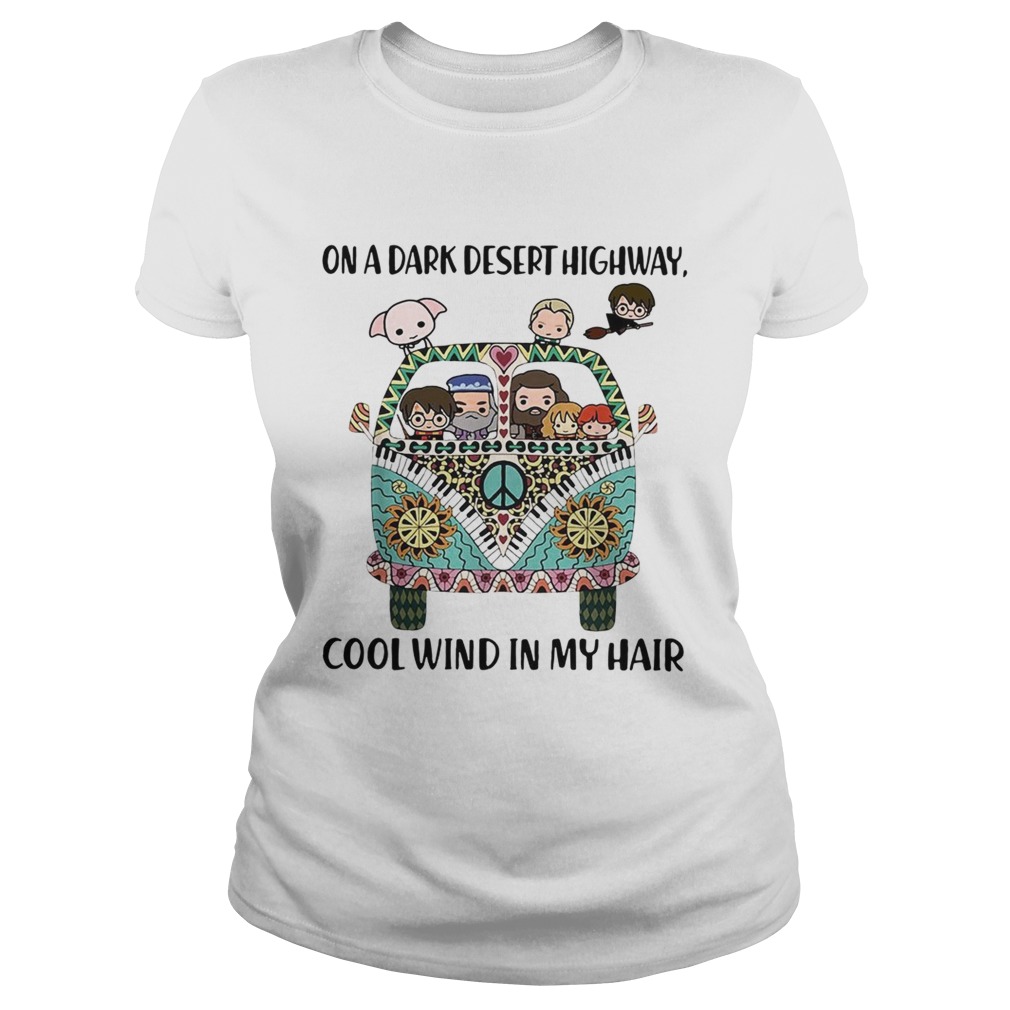 Hippie Harry Potter chibi on a dark desert highway cool wind in my hair Classic Ladies