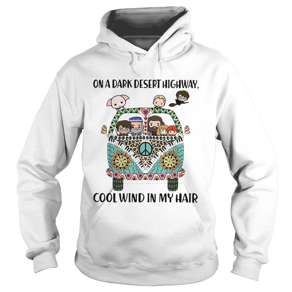 Hippie Harry Potter chibi on a dark desert highway cool wind in my hair Hoodie