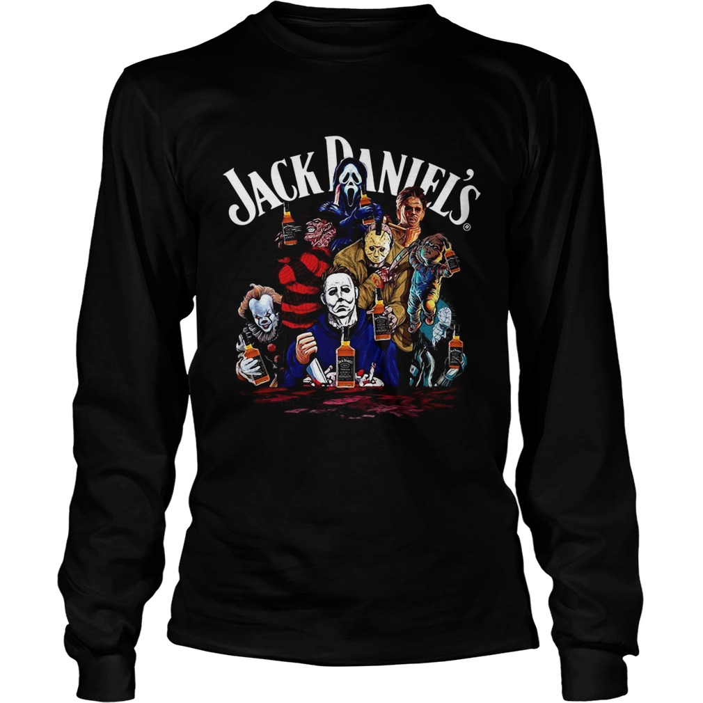 Horror character Jack Daniels whiskey LongSleeve