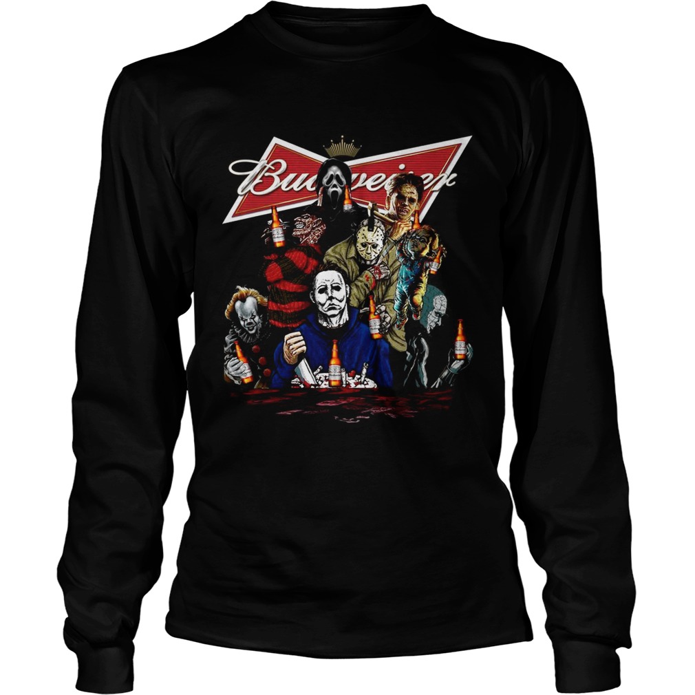 Horror character movie drink Budweiser LongSleeve
