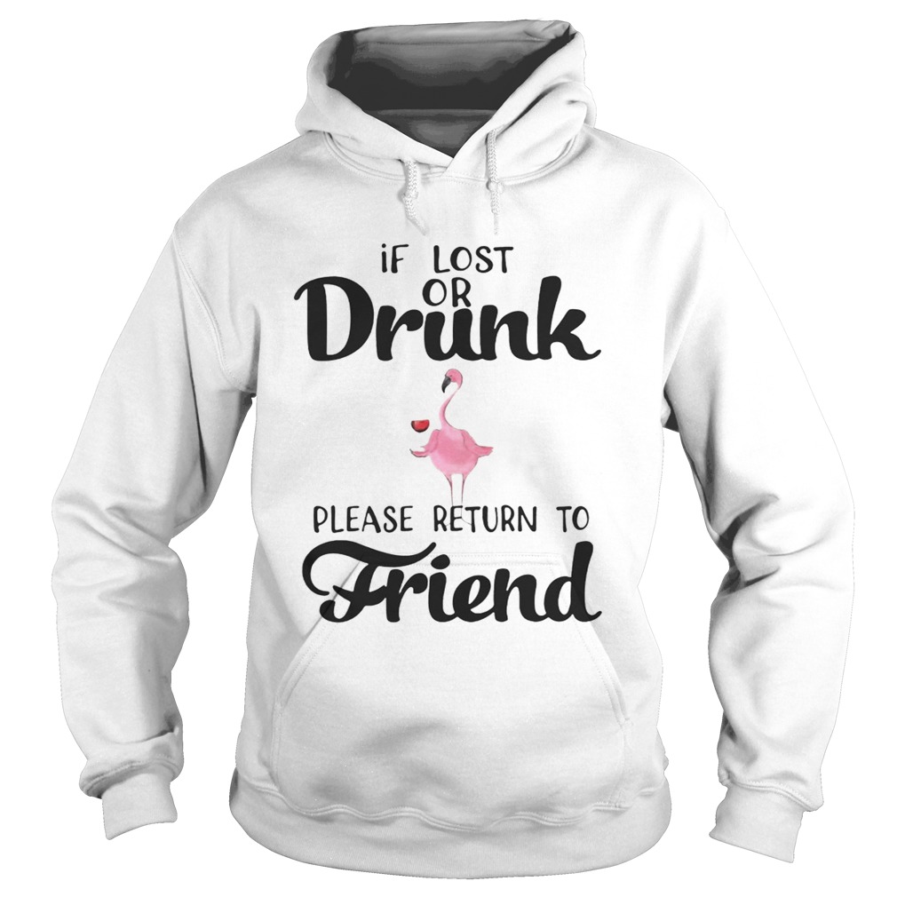 If Lost Or Drunk Please Return To Friend Flamingo Ts Hoodie