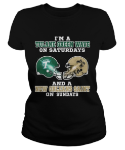 Im a Tulane Green Wave on Saturdays and a New Orleans Saint on Sundays  Classic Ladies