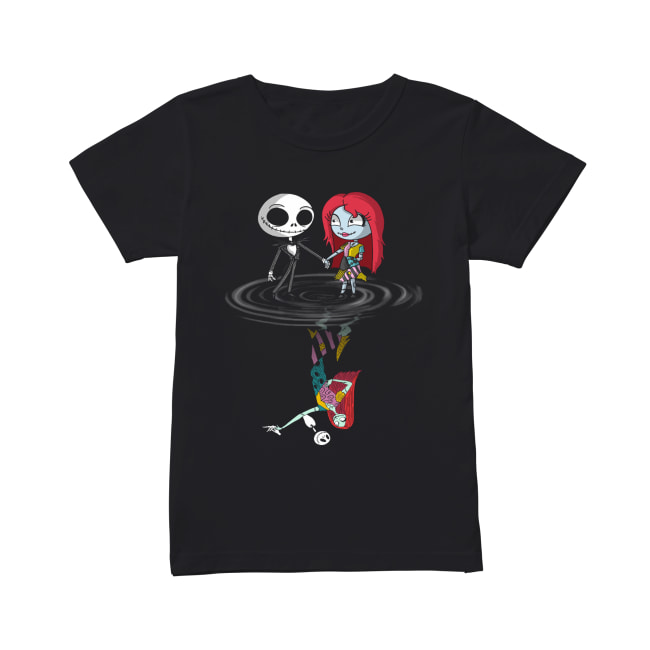 Jack Skellington and Sally water reflection Classic Women's T-shirt