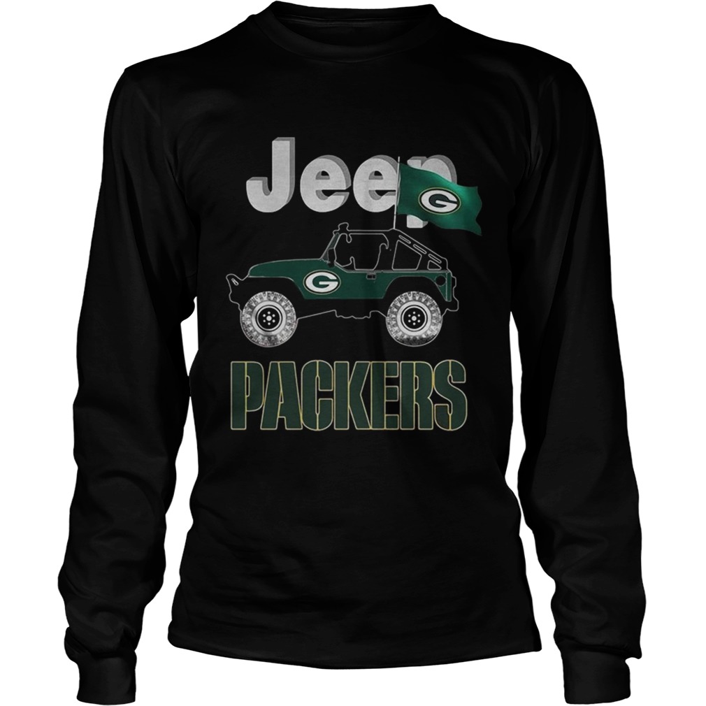 Jeep Green Bay Packers flag LongSleeve