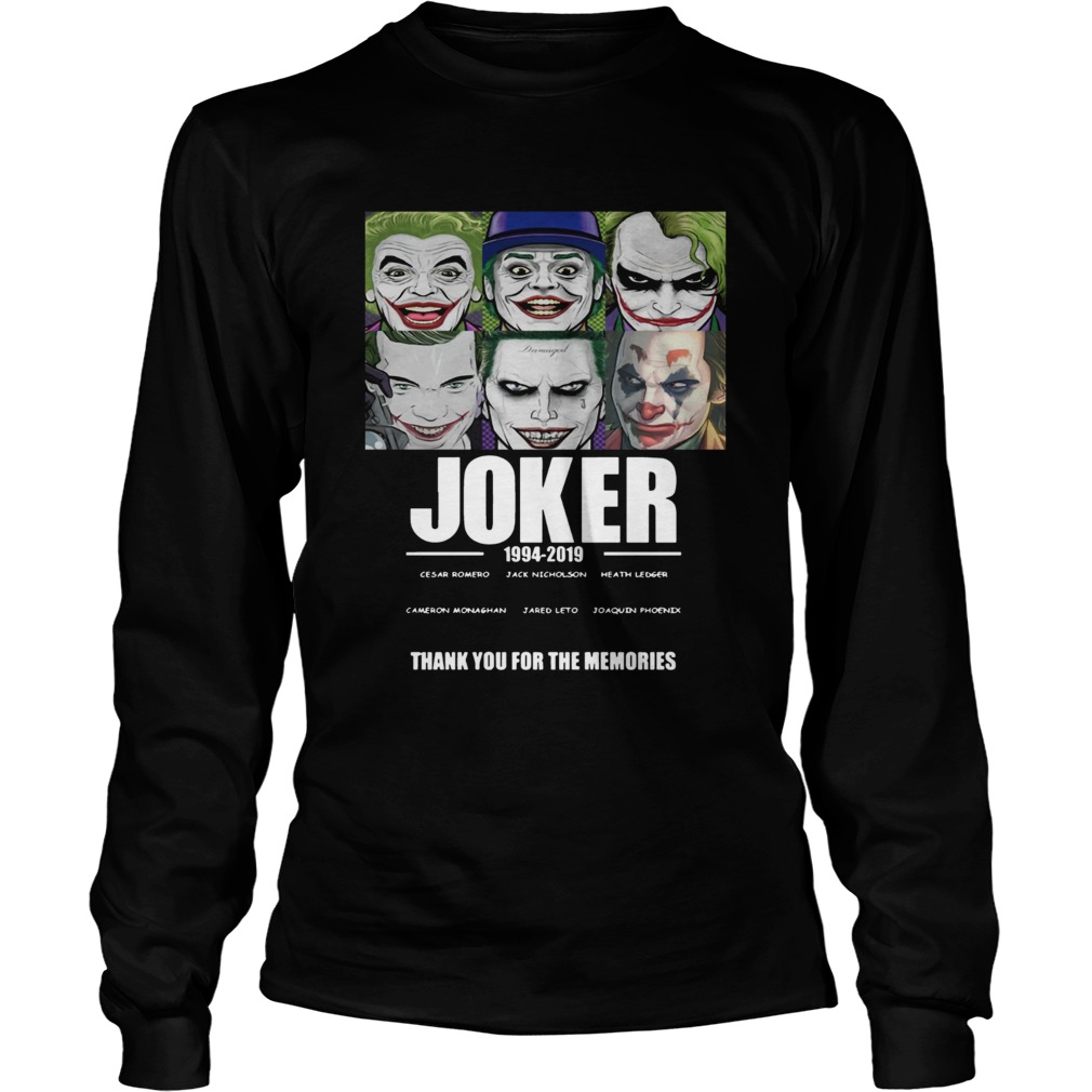 Joker 1994 2019 Thank You For The Memories Shirt LongSleeve