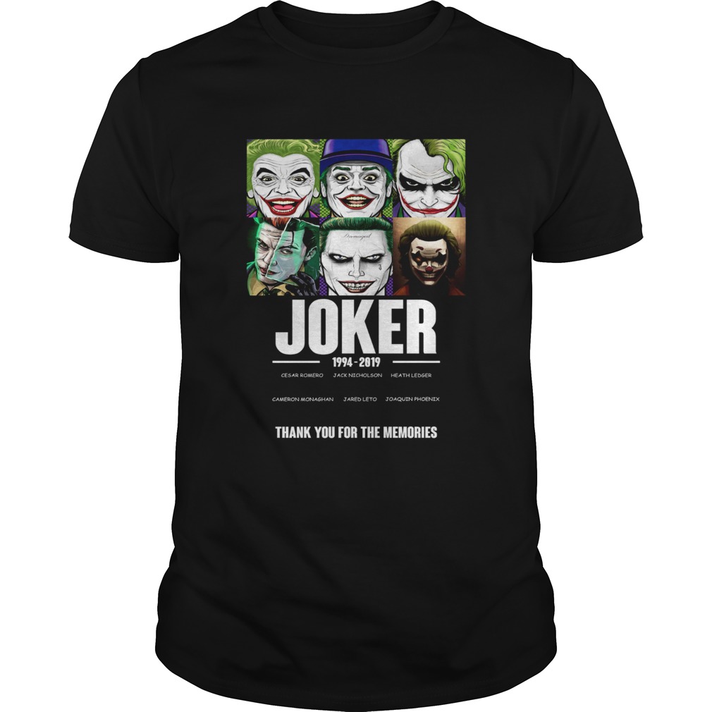 Joker 1994 2019 thank you for the memories shirt