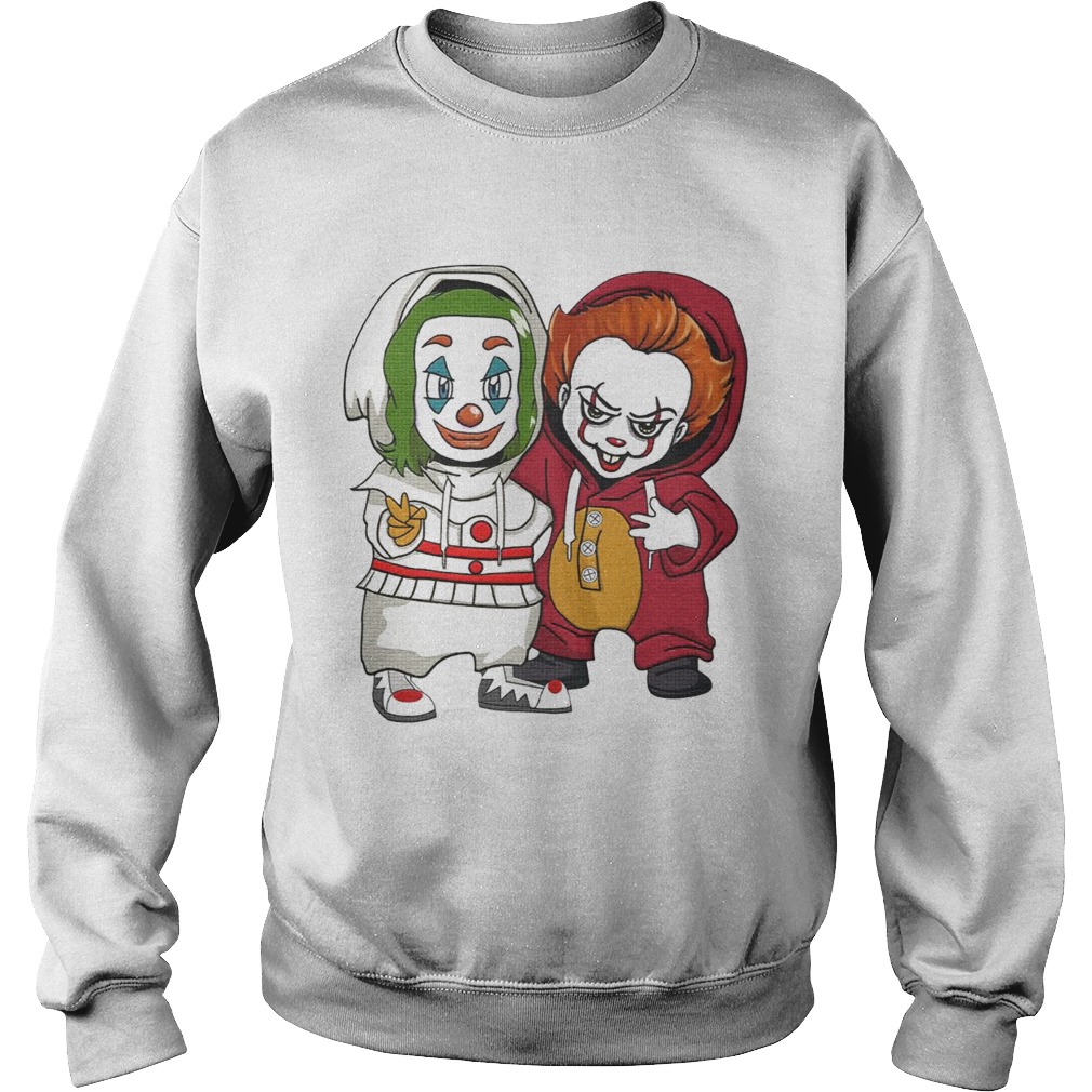 Joker and Pennywise friends Sweatshirt