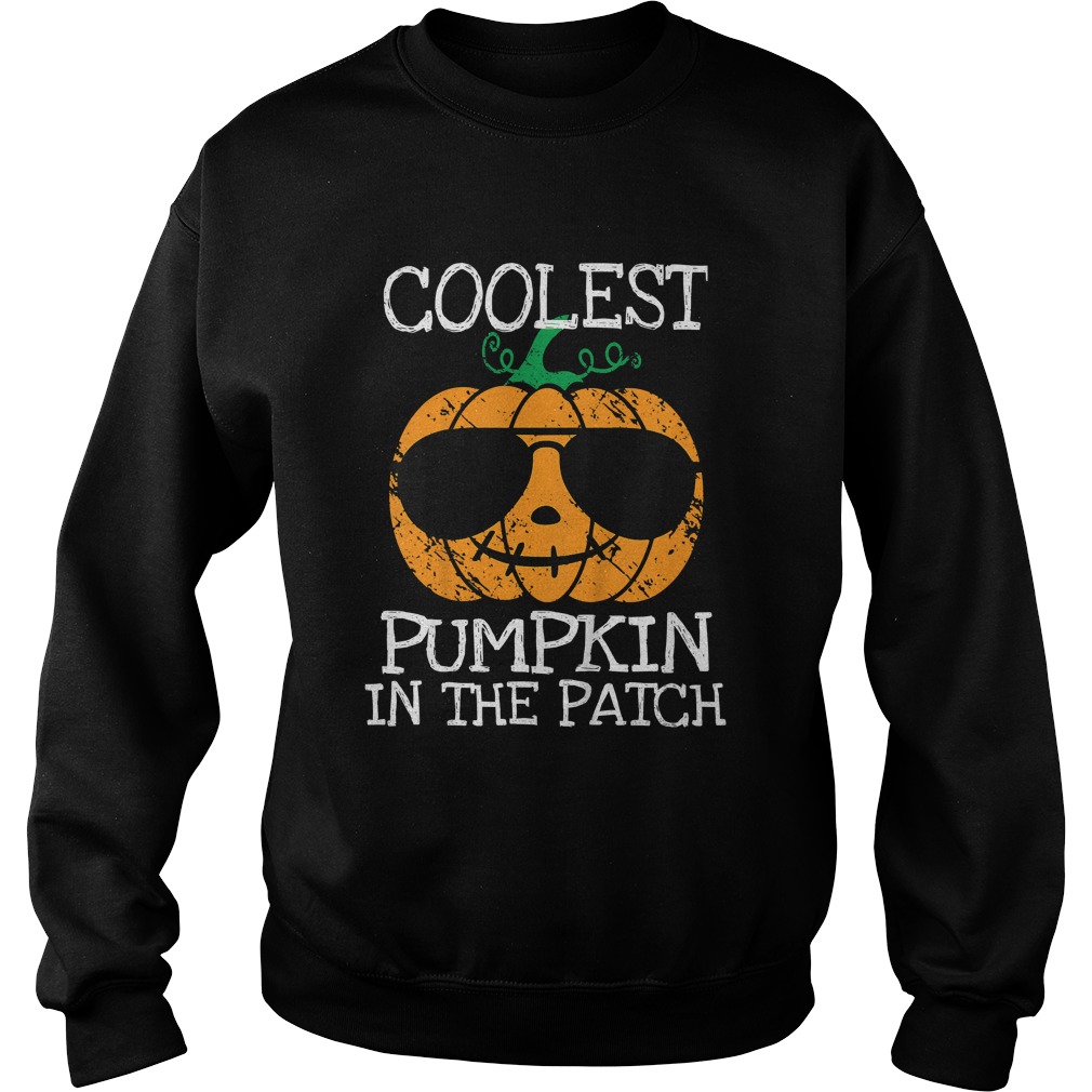 Kids Coolest Pumpkin In The Patch Halloween Costume Boys Gift TShirt Sweatshirt