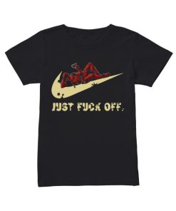 Nike Deadpool just fuck off  Classic Women's T-shirt