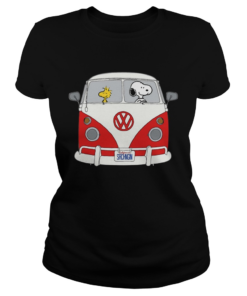Official Snoopy and woodstock driving Hippie Volkswagen Beetle  Classic Ladies