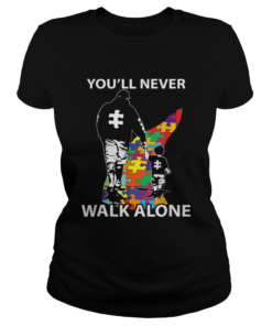 Official Youll Never Walk Alone Autism Awareness s Classic Ladies
