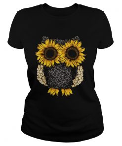 Owl by sunflower and seed  Classic Ladies