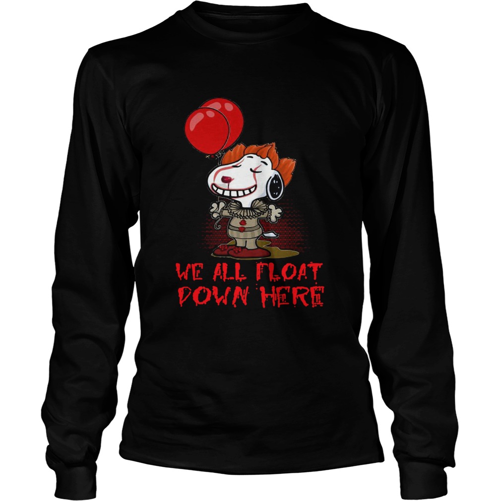 Pennywise and Snoopy we all float down here LongSleeve