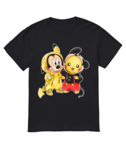 Pikachu Pokemon Mickey mouse crossover  Classic Men's T-shirt