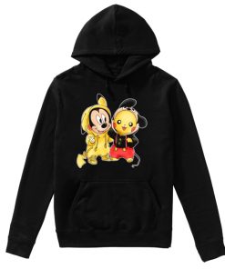 Pikachu Pokemon Mickey mouse crossover  Unisex Hoodie