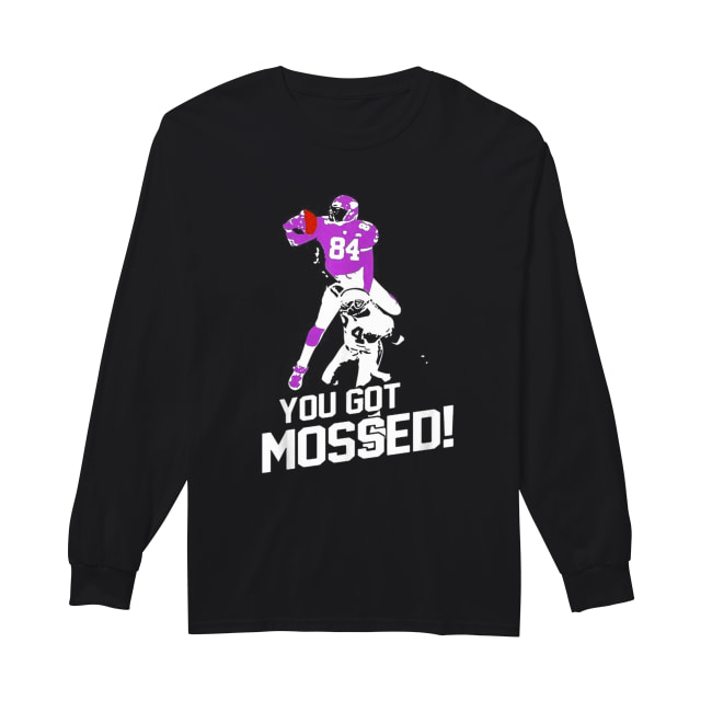 Randy Moss Over Charles Woodson you got mossed 84 Long Sleeved T-shirt 