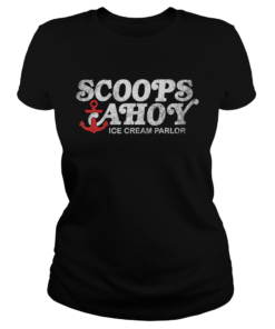 Scoops Ahoy Ice Cream Parlor TShirt Classic Ladies