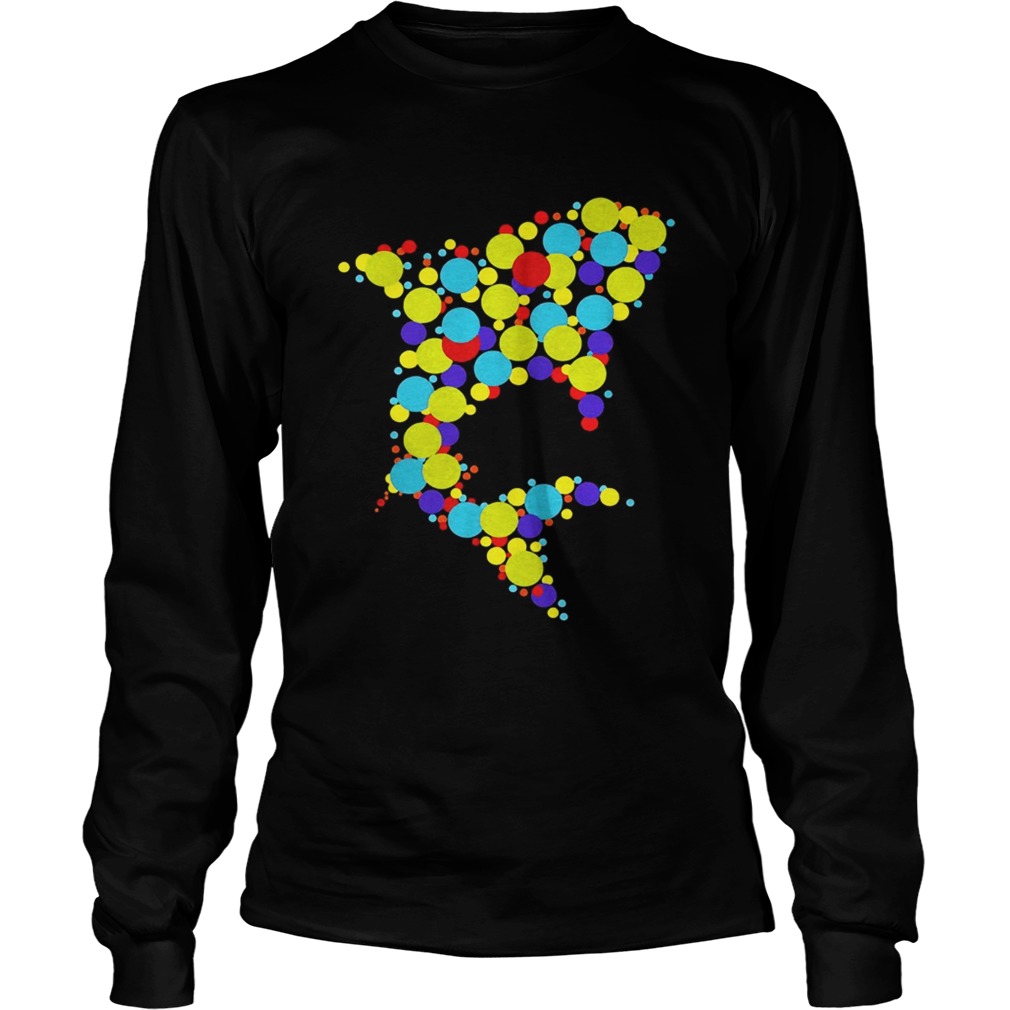 Shark dot day multi color LongSleeve