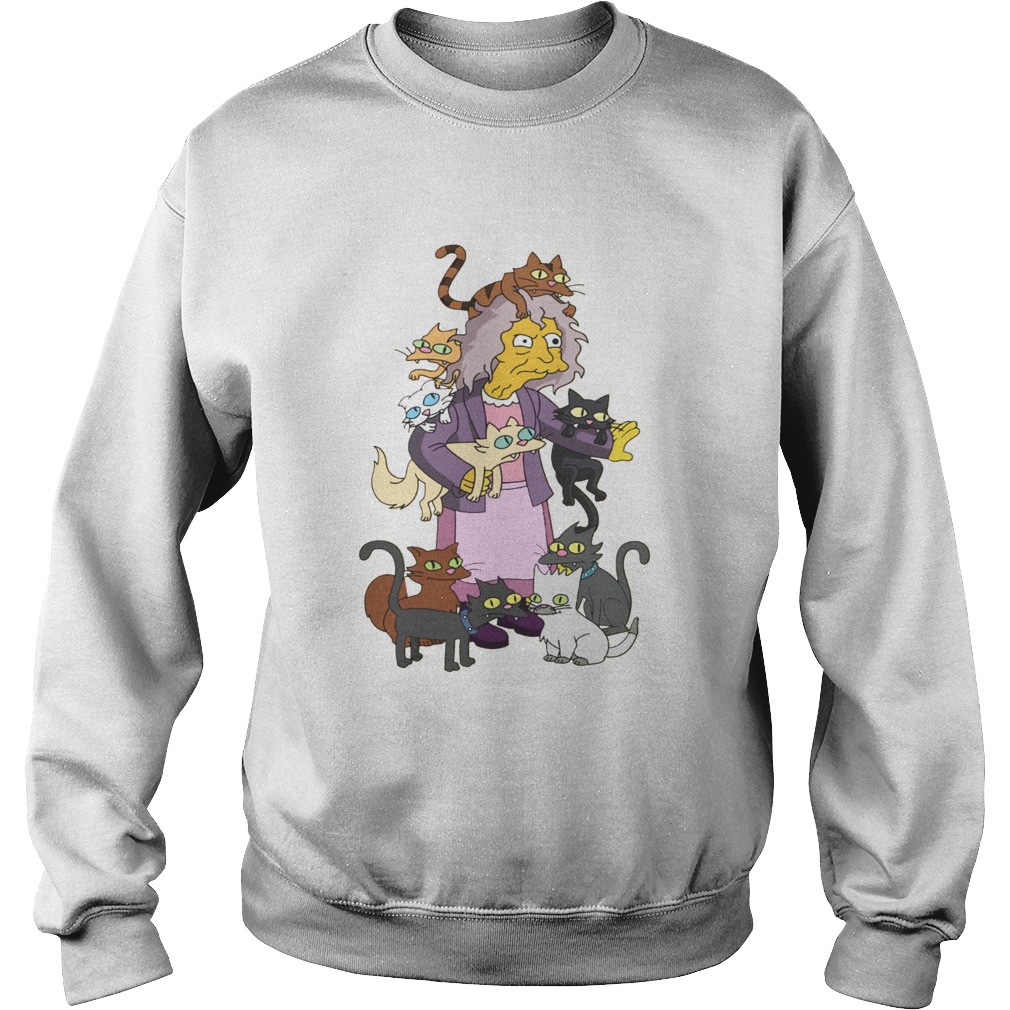 Simpsons Crazy Cat Lady Sweatshirt