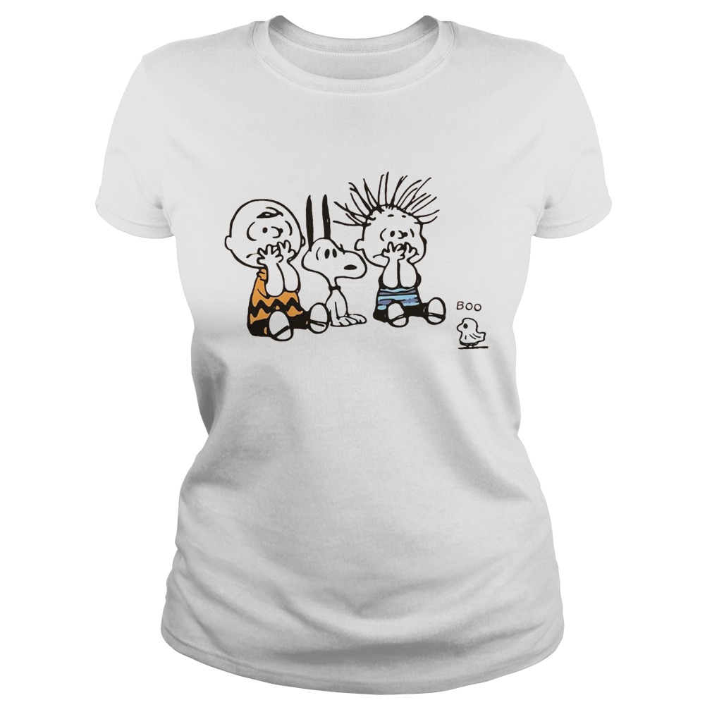 Snoopy and Charlie Brown boo ghost Classic Ladies