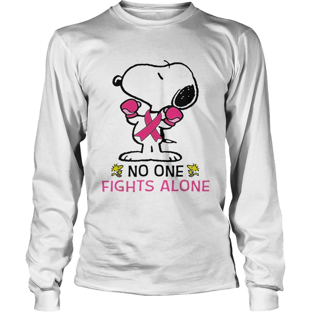 Snoopy no one fights alone LongSleeve