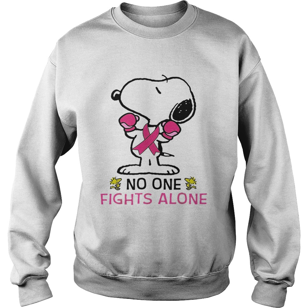 Snoopy no one fights alone Sweatshirt