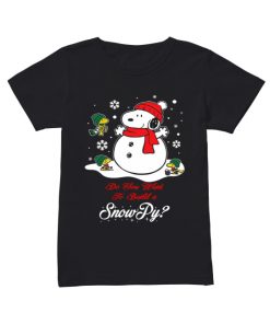Snowman Snoopy Snowpy Christmas  Classic Women's T-shirt