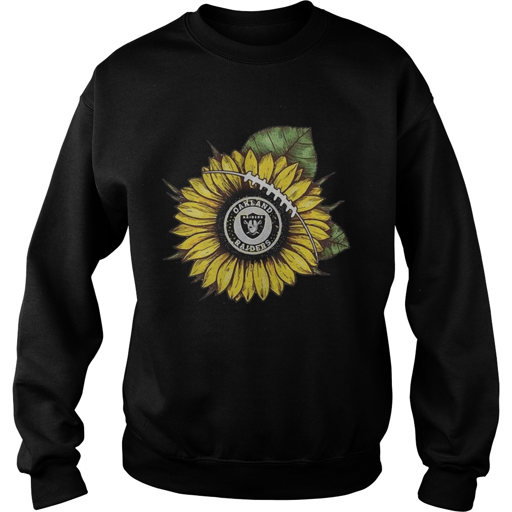 Sunflower Oakland Raiders Sweatshirt