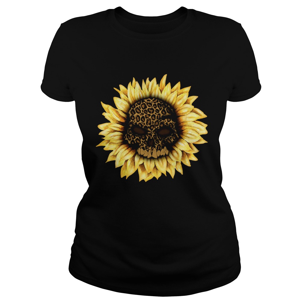 Sunflower leopard skull Classic Ladies