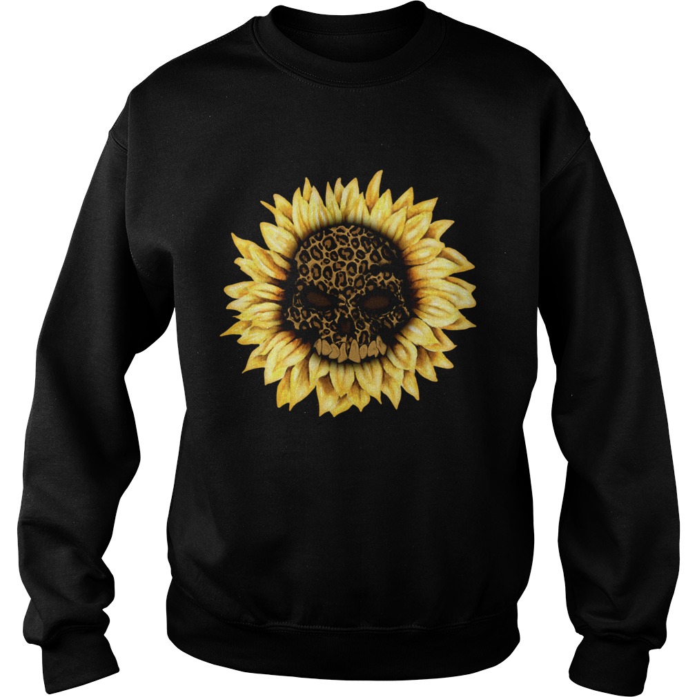 Sunflower leopard skull Sweatshirt