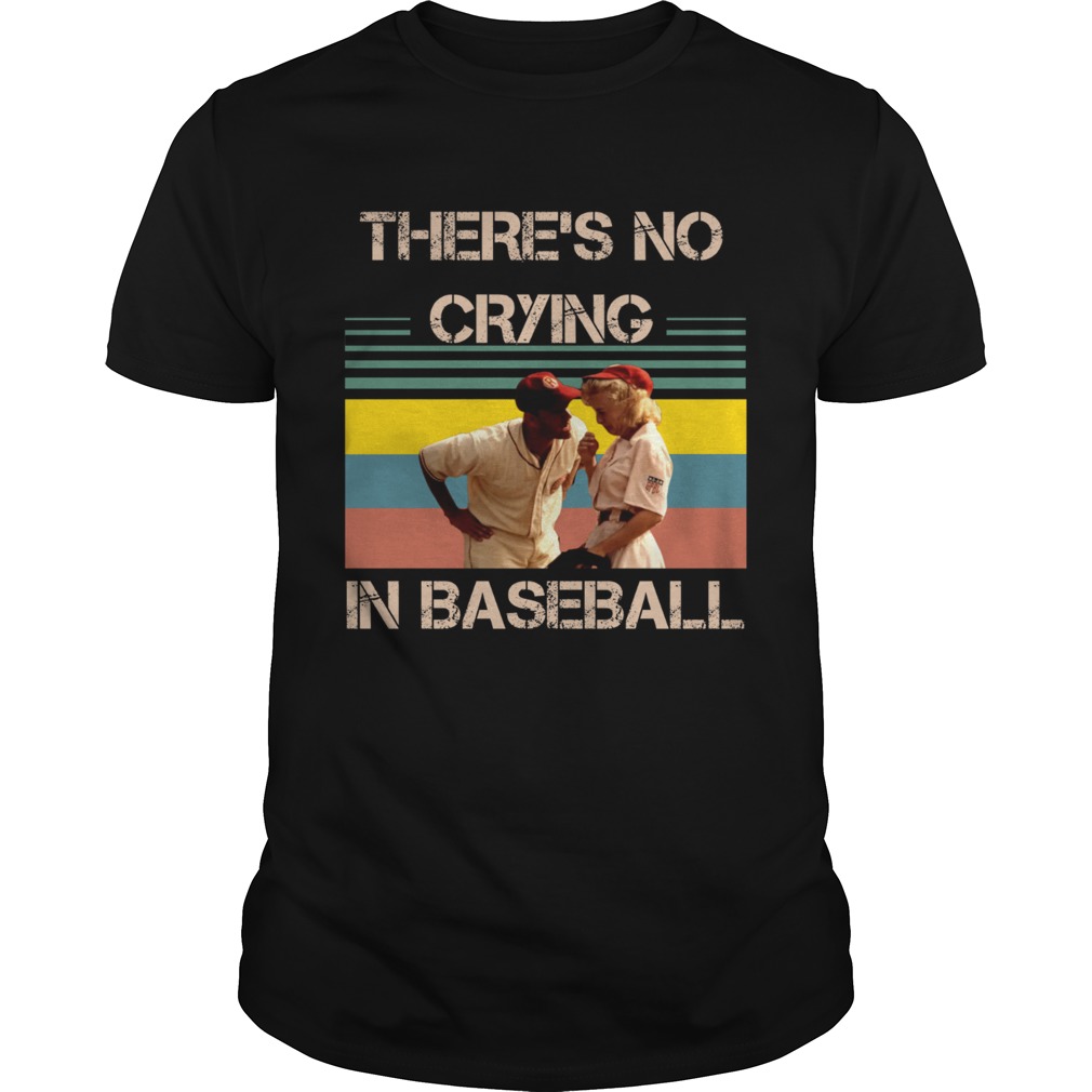 Theres no crying in baseball Tom Hanks vintage shirt