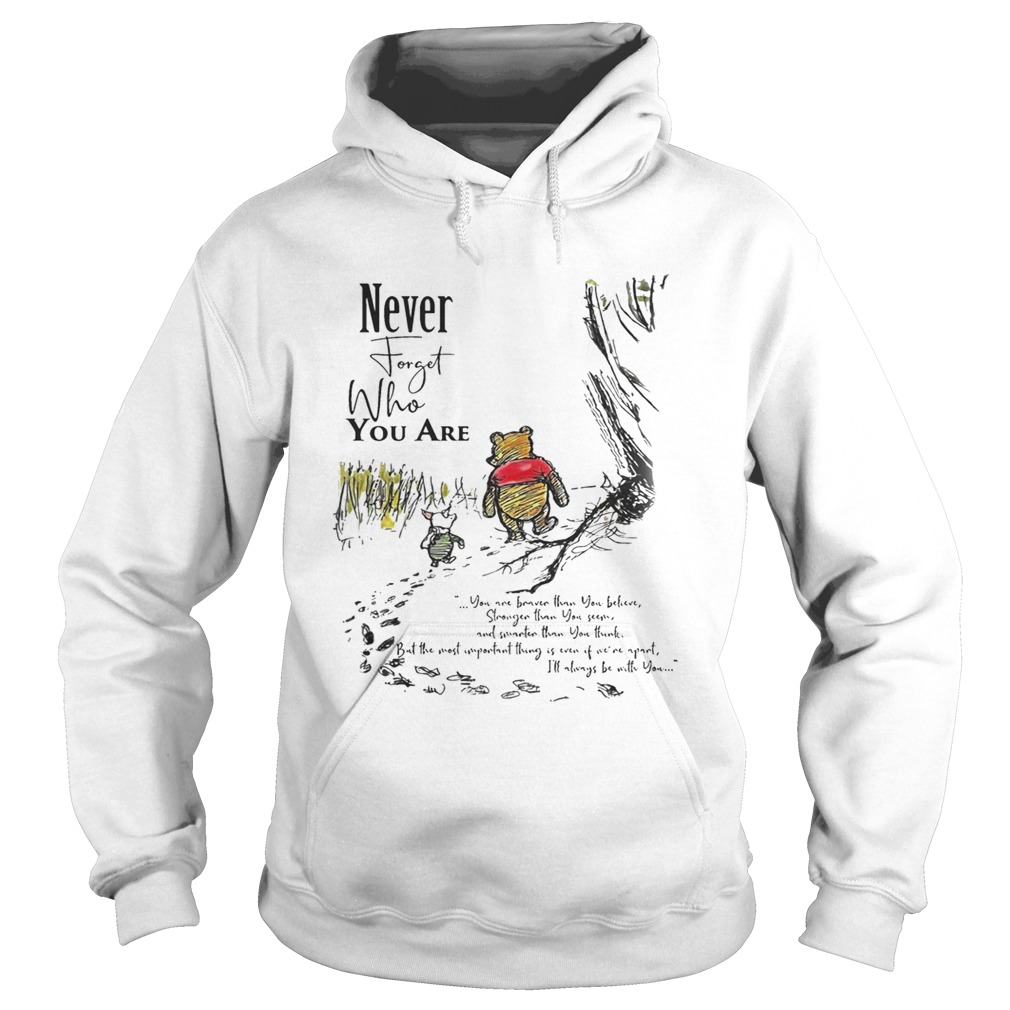 Winnie The Pooh Never Forget Who You Are Shirt Hoodie