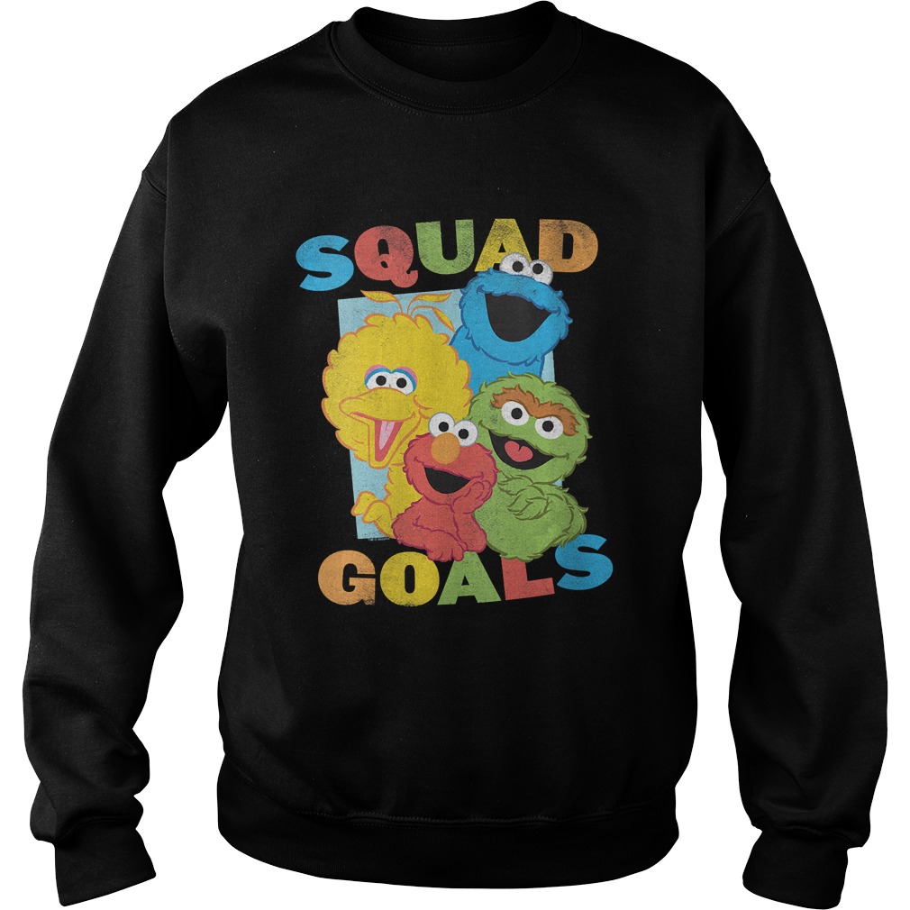 Womens Sesame Street Squad Goals VNeck TShirt Sweatshirt