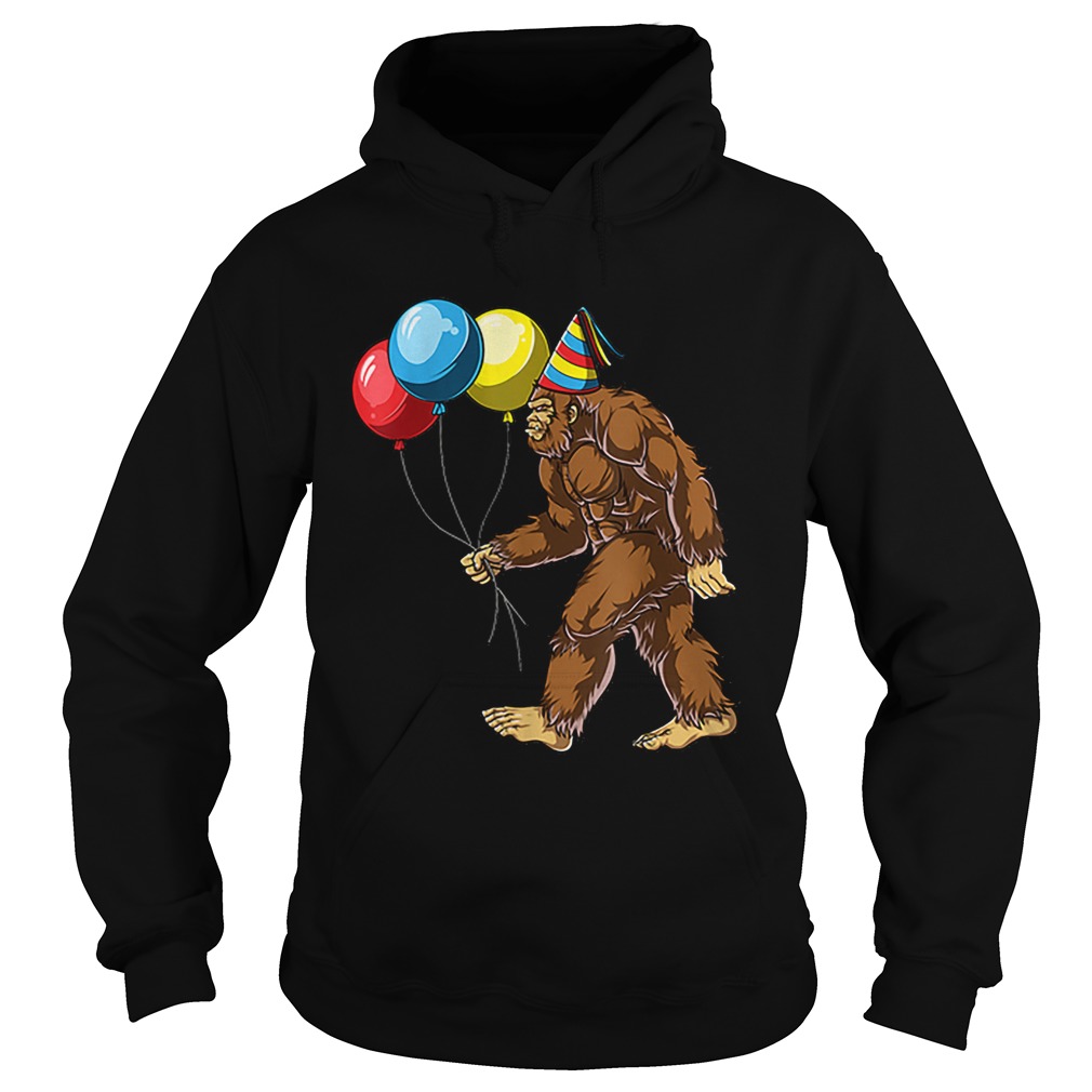 1570255123Bigfoot Itâ€™s My Birthday Kids Boys Sasquatch Party shir Hoodie