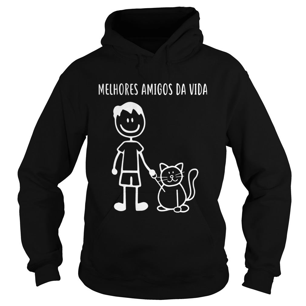 1570509605Boy with cat melhores amigos da vida Hoodie