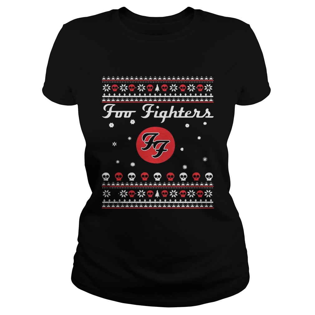 1571386040Foo Fighters Christmas Shirt Classic Ladies
