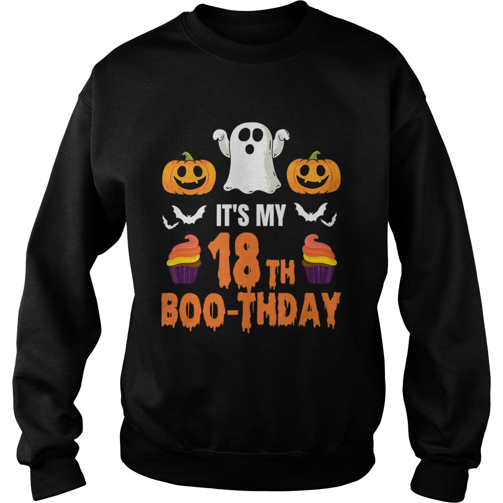 1571797090Halloween 18th Birthday Boo-thday T-Shirt Sweatshirt