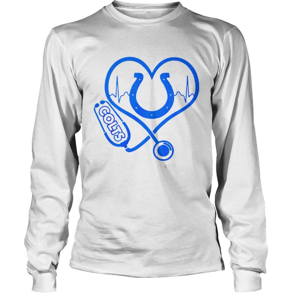 1572248337Heartbeat Nurse love Indianapolis Colts LongSleeve